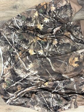 Camo Pullover Jacket in Brown/Green